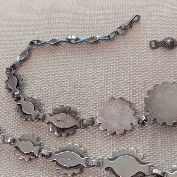 Silver and Turquoise Jewelry Set - Picture 6 of 7